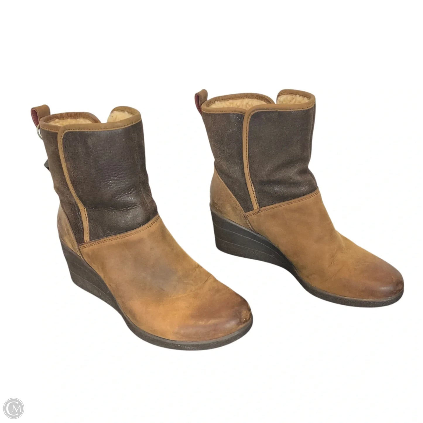 Boots Designer By Ugg In Tan, Size: 9