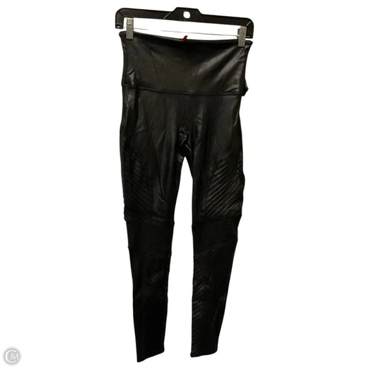 Athletic Leggings By Spanx In Black, Size: L