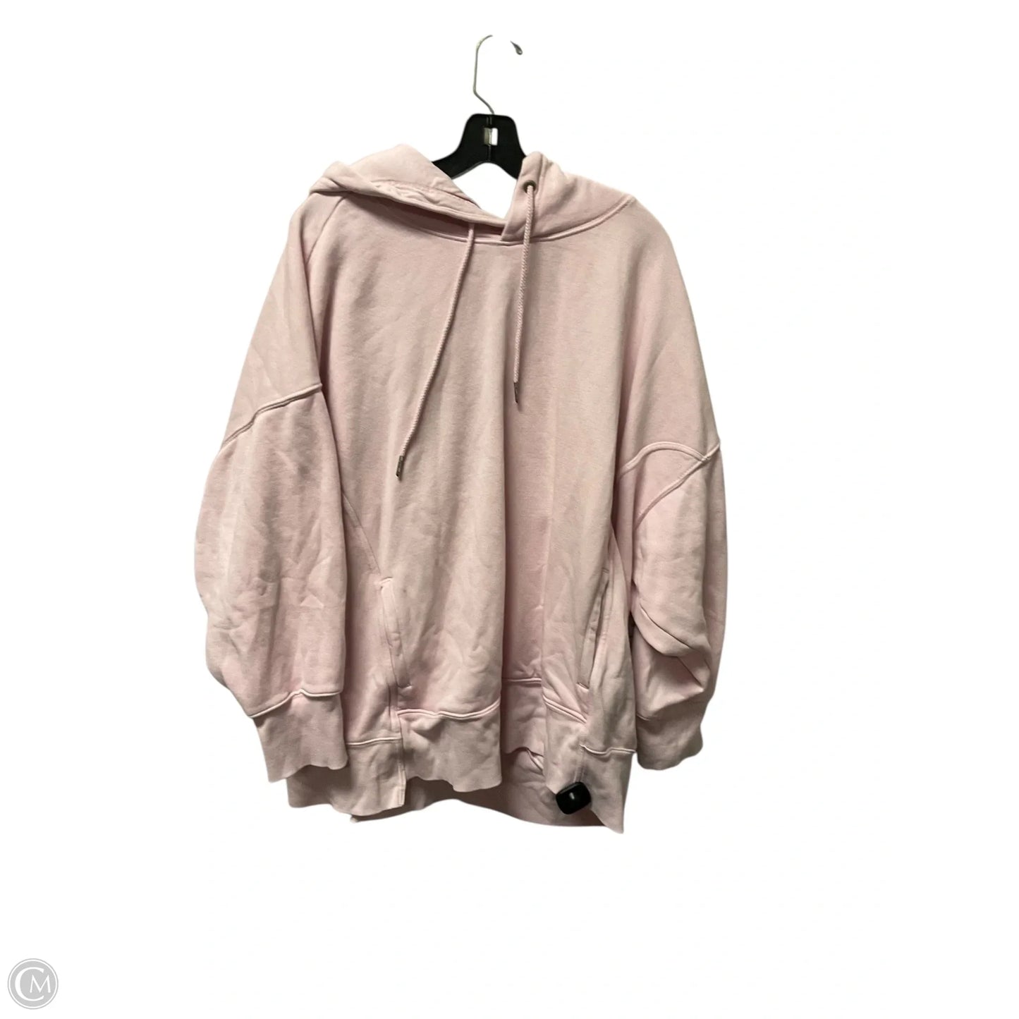 Sweatshirt Hoodie By Free People In Pink, Size: L