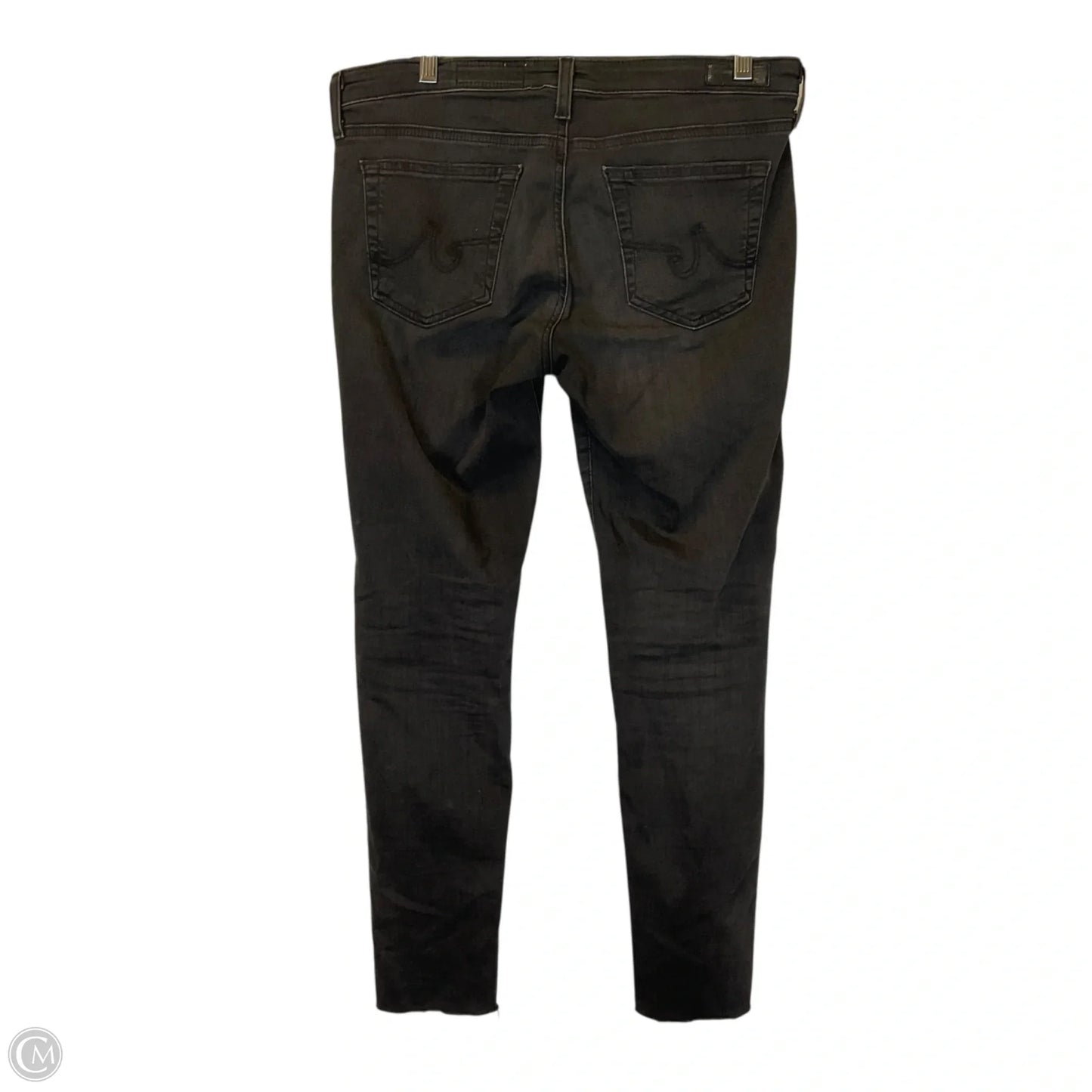 Jeans Skinny By Ag Jeans In Black Denim, Size: 10