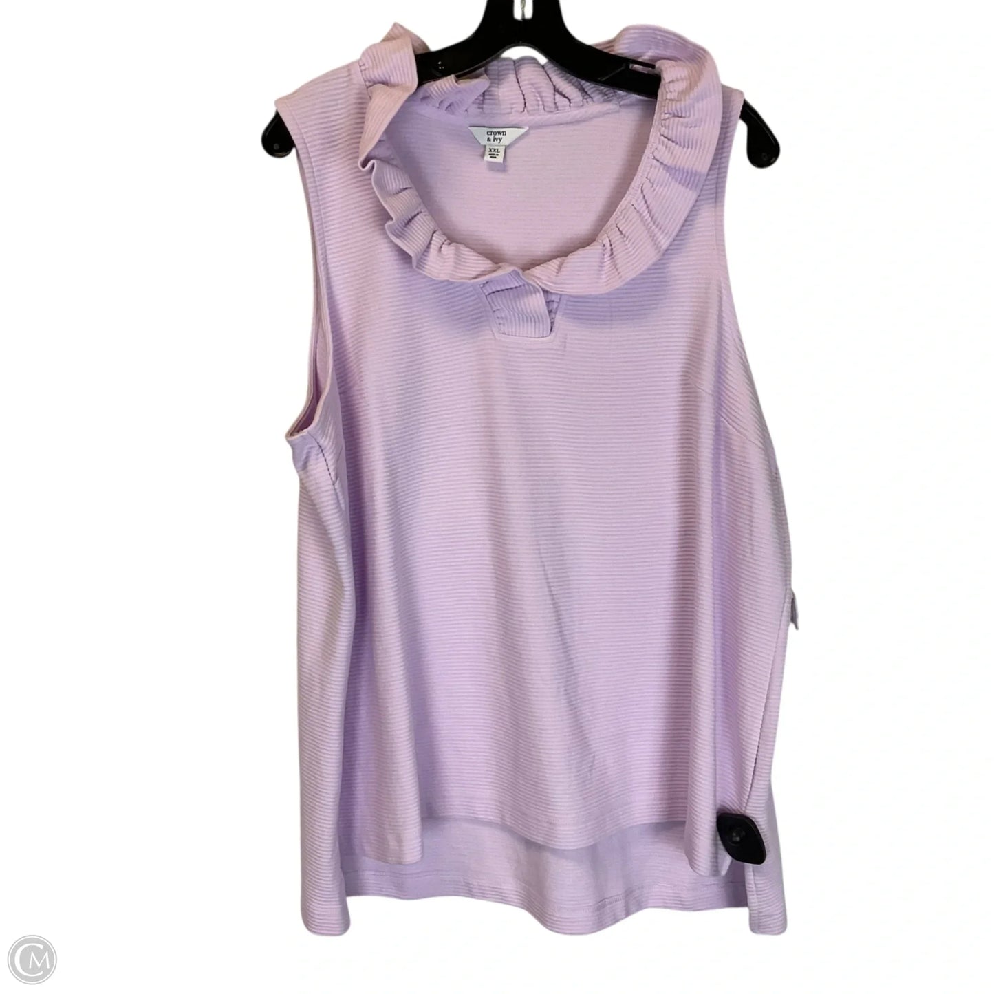 Top Sleeveless By Crown And Ivy In Purple, Size: Xxl