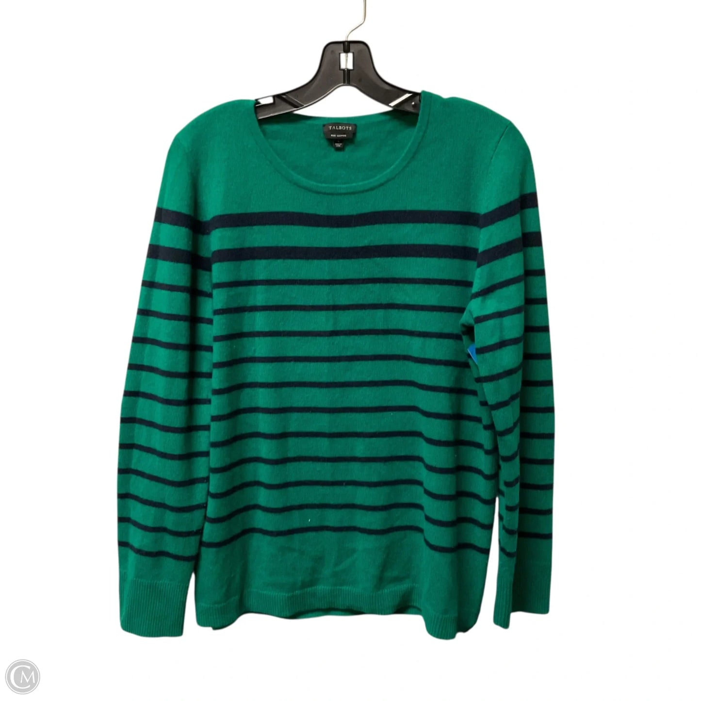 Top Long Sleeve By Talbots In Striped Pattern, Size: L