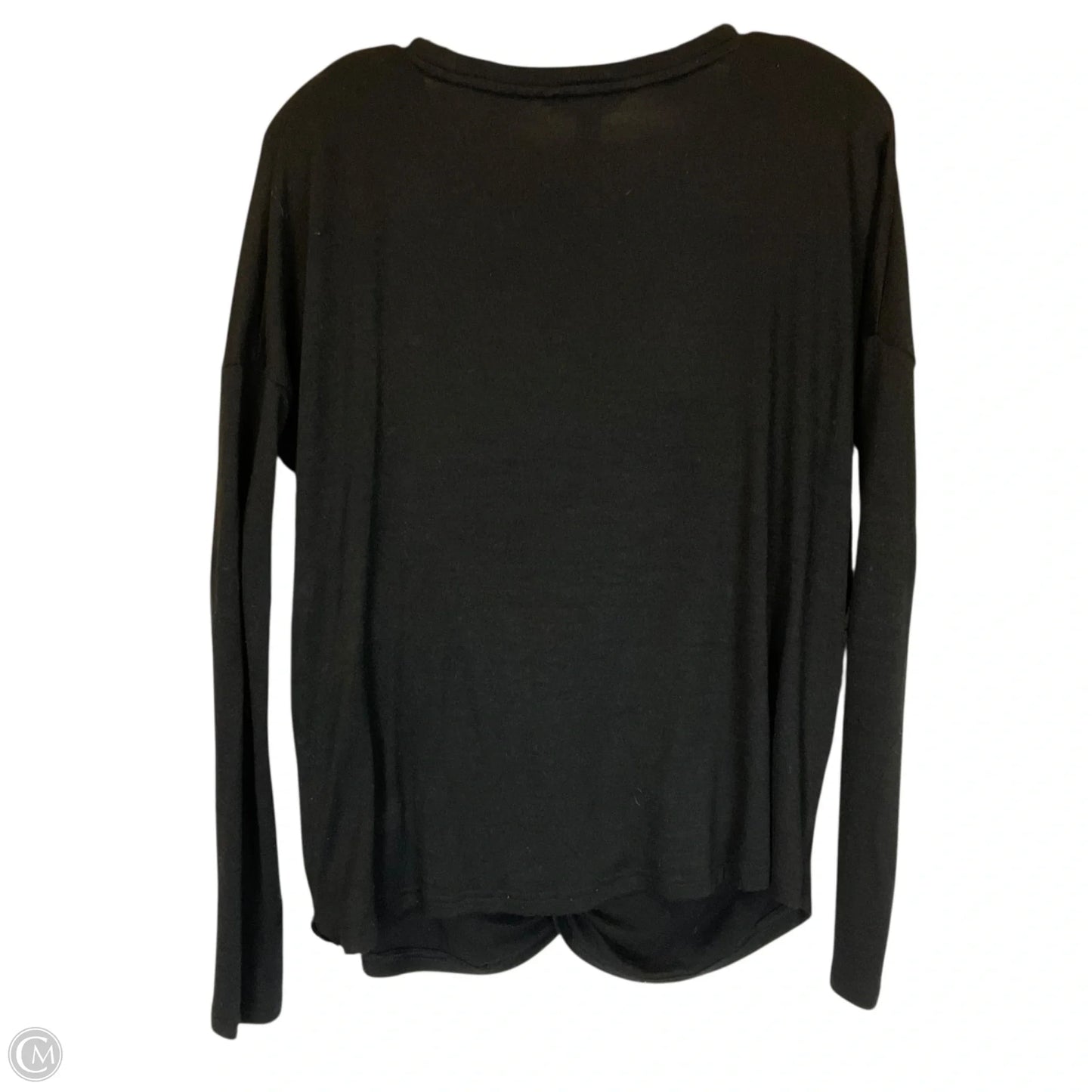 Top Long Sleeve By Banana Republic In Black, Size: M