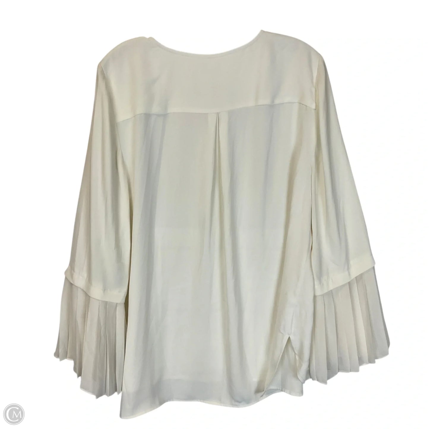 Top Long Sleeve Basic By Chicos In Cream, Size: 12