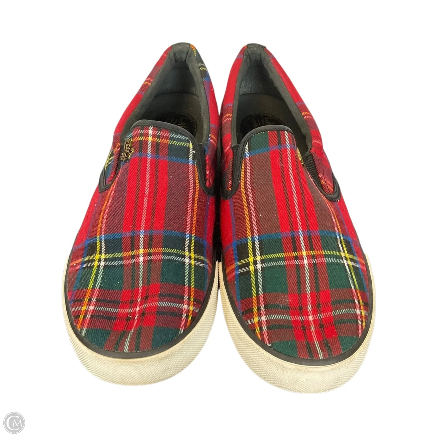 Shoes Flats By Lauren By Ralph Lauren In Plaid Pattern, Size: 9