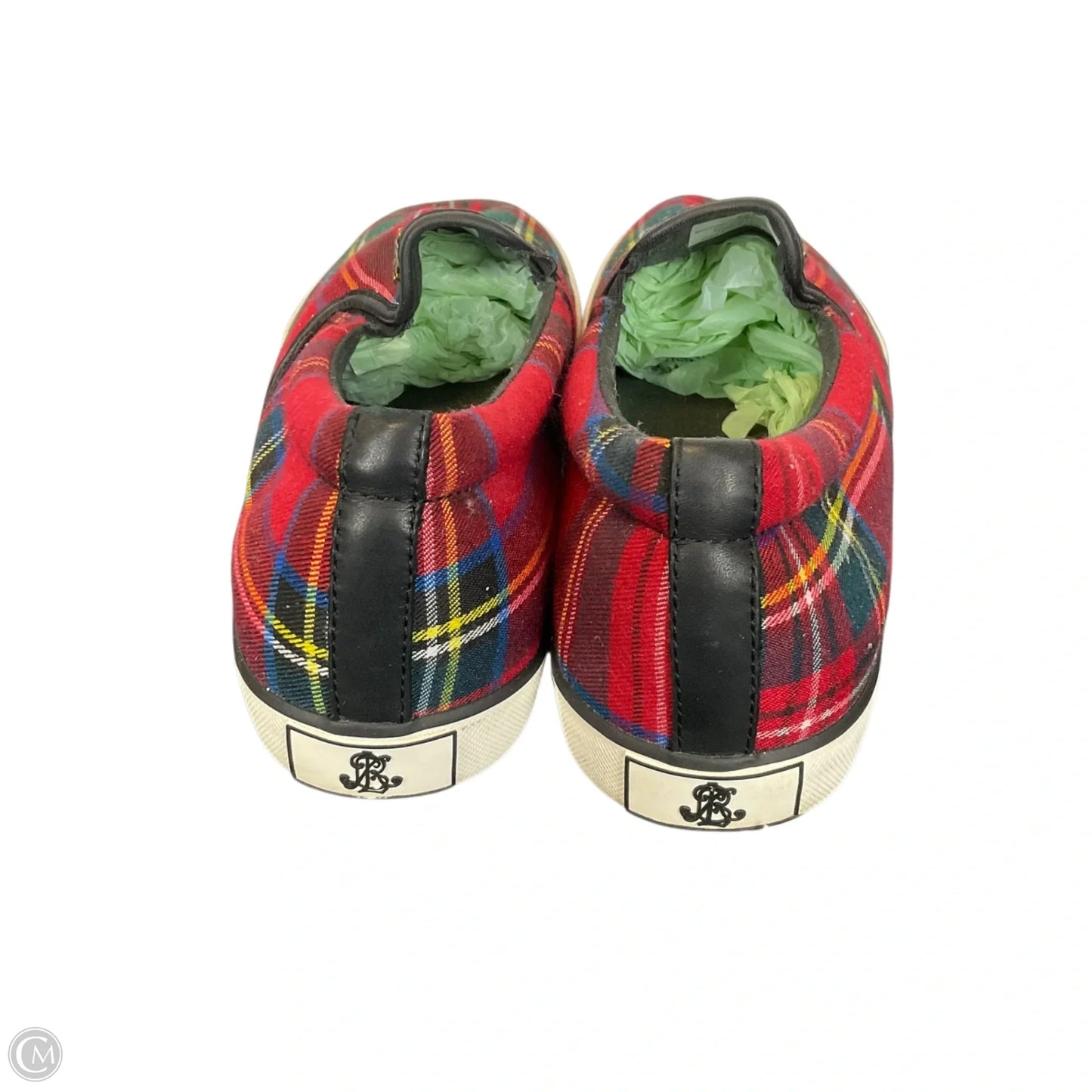 Shoes Flats By Lauren By Ralph Lauren In Plaid Pattern, Size: 9