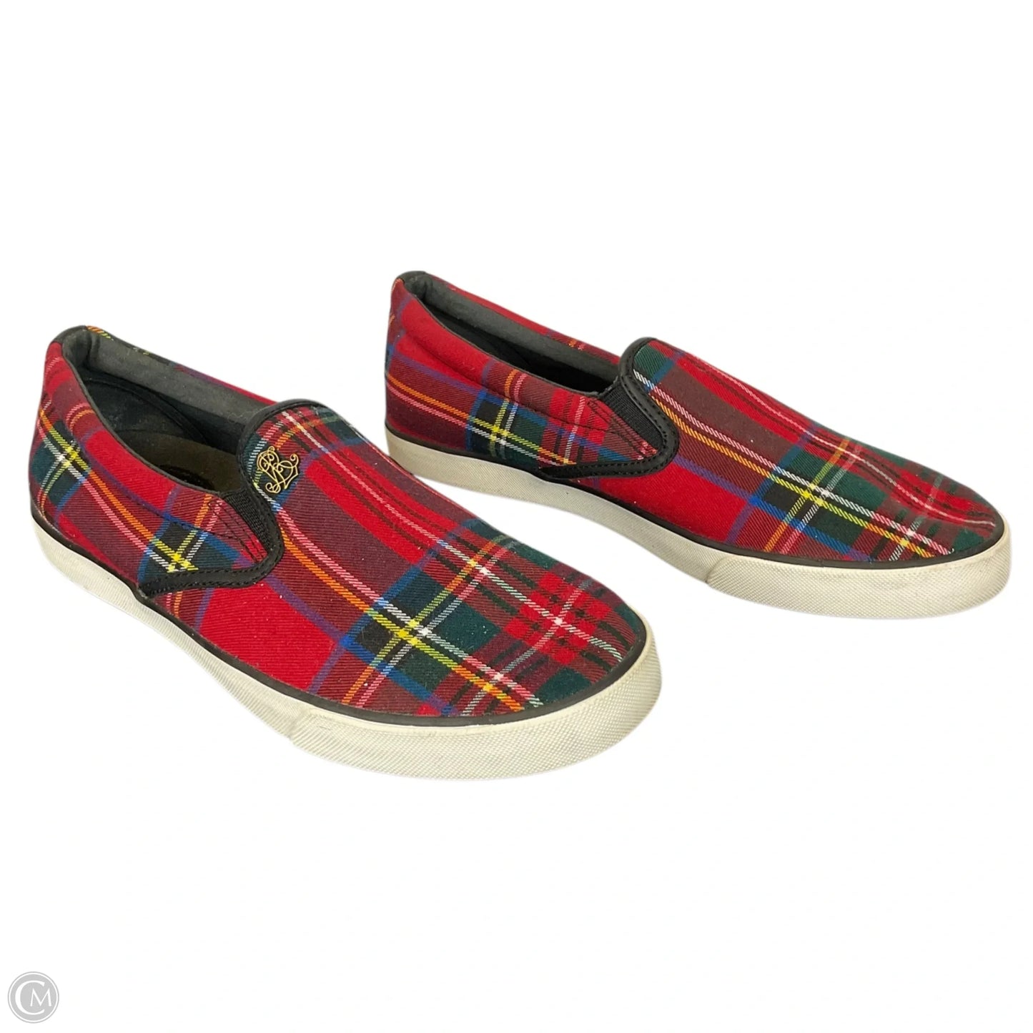 Shoes Flats By Lauren By Ralph Lauren In Plaid Pattern, Size: 9