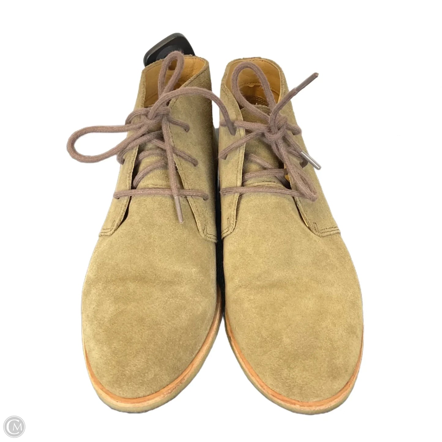 Boots Ankle Flats By Clarks In Tan, Size: 7.5