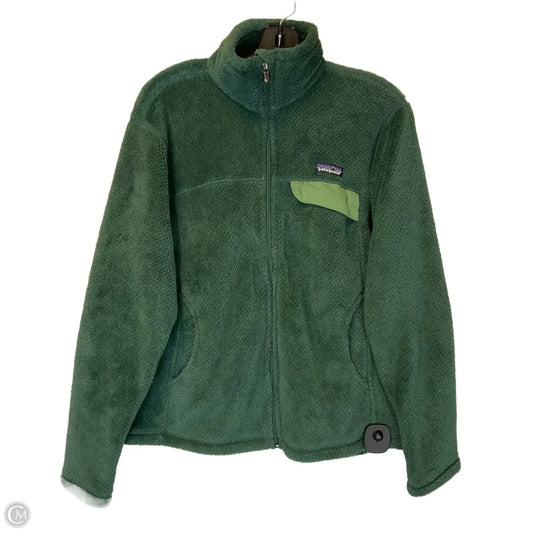 Jacket Fleece By Patagonia In Green, Size: M