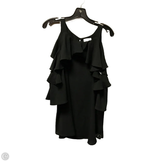 Top Short Sleeve Basic By Umgee In Black, Size: L