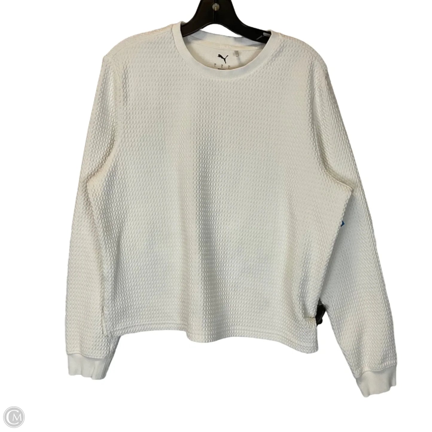 Sweatshirt Crewneck By Puma In White, Size: L