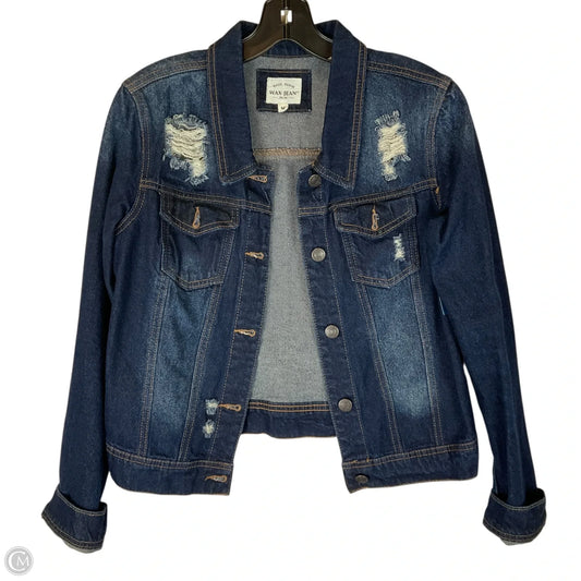 Jacket Denim By Wax Jean In Blue Denim, Size: M