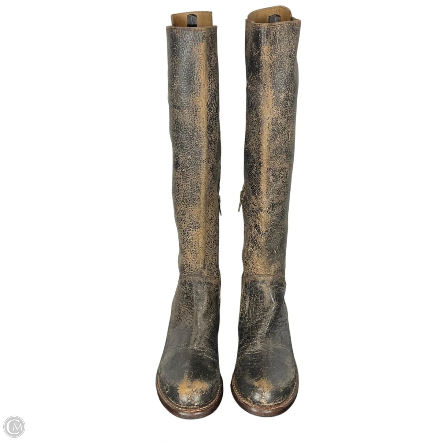 Boots Ankle Flats By Bed Stu In Black, Size: 6.5