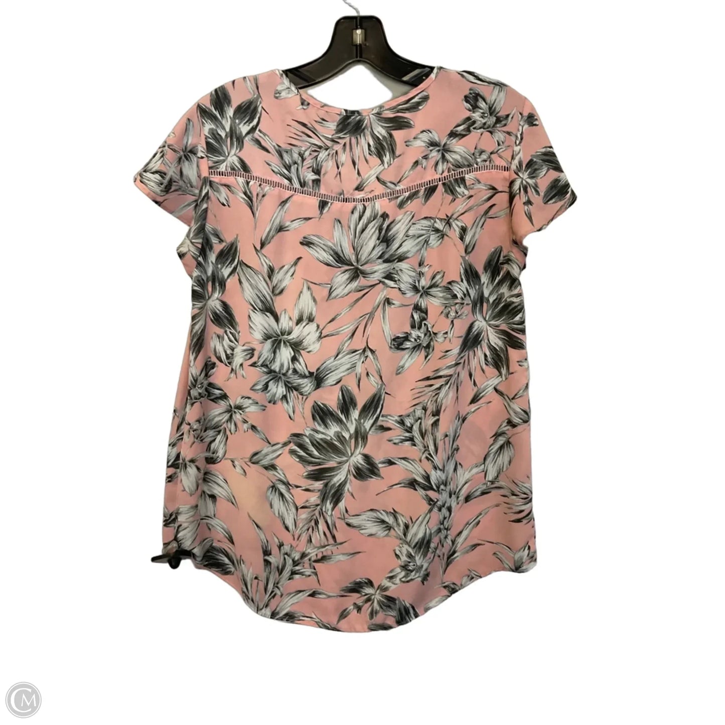 Top Short Sleeve Basic By Banana Republic In Pink, Size: Xs