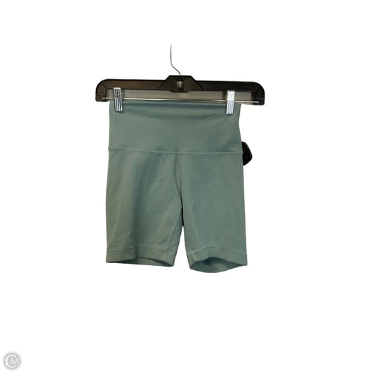 Athletic Shorts By Lululemon In Green, Size: 4