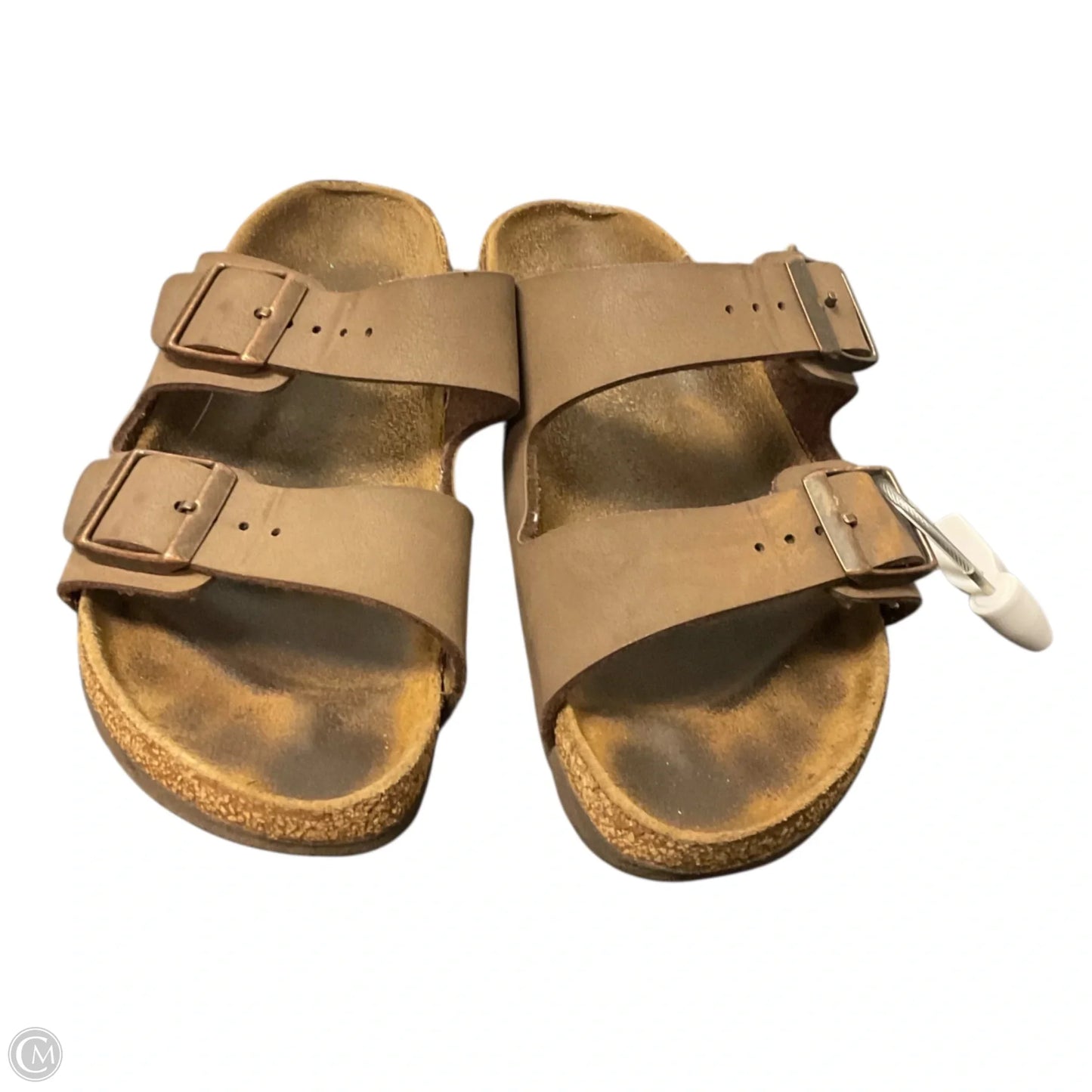 Sandals Flats By Birkenstock In Brown, Size: 5