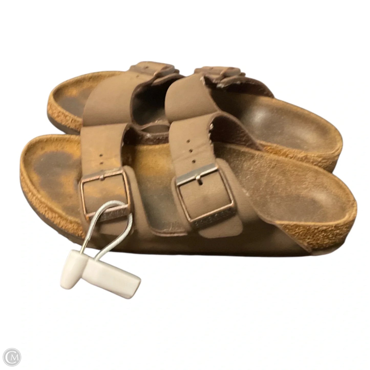 Sandals Flats By Birkenstock In Brown, Size: 5