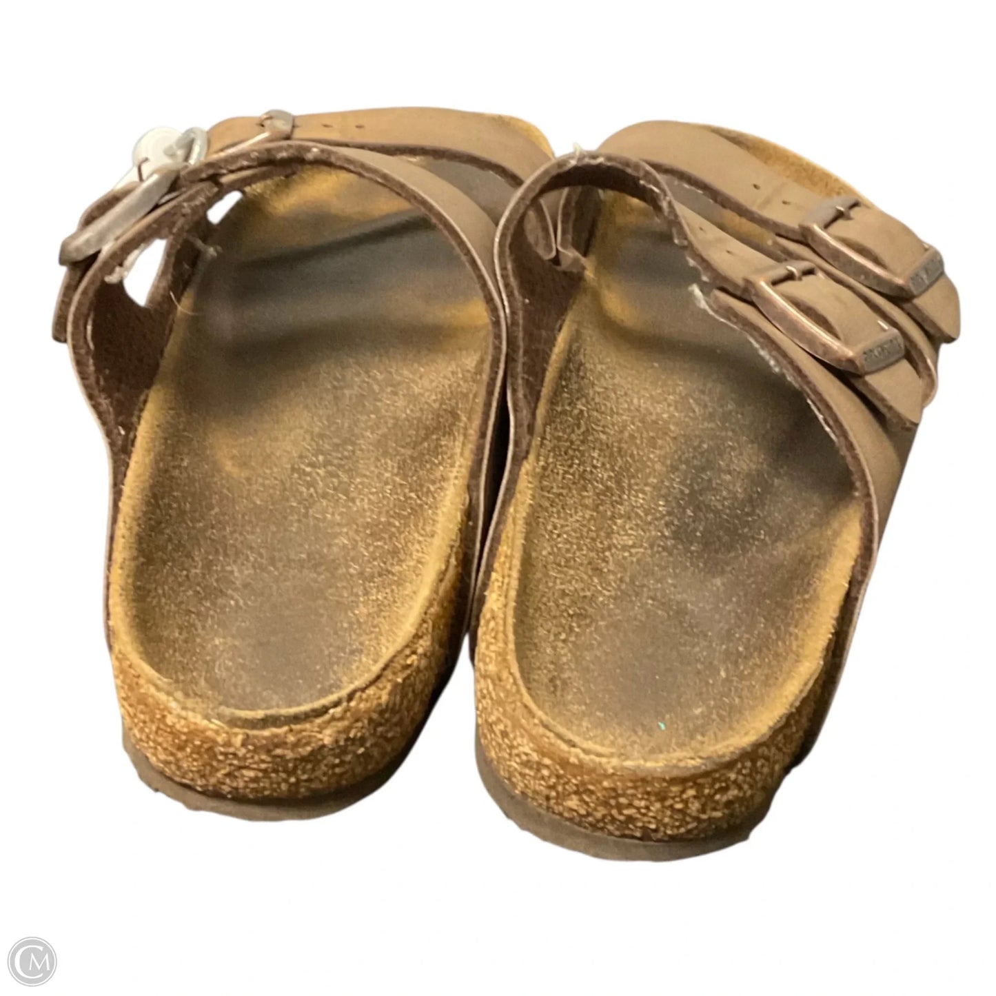 Sandals Flats By Birkenstock In Brown, Size: 5