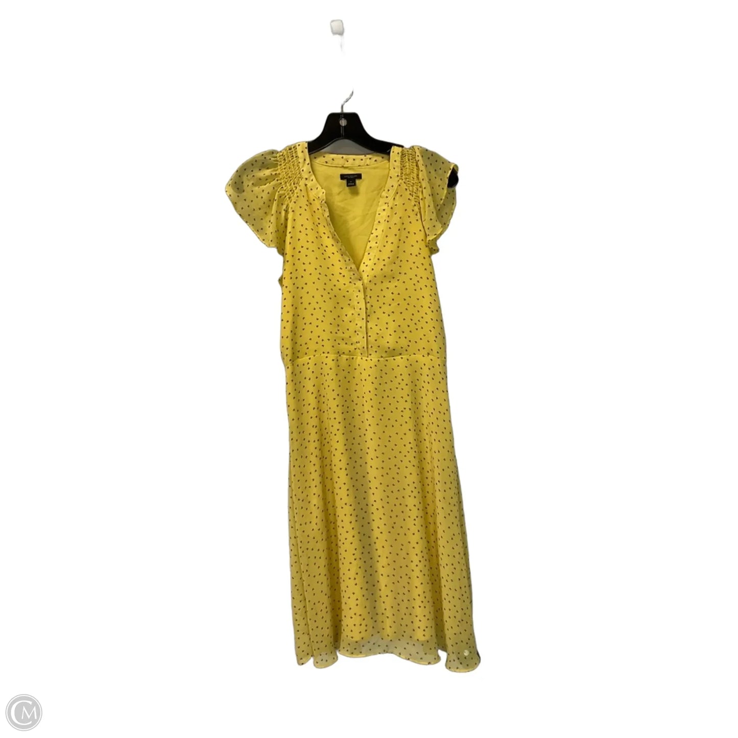 Dress Casual Short By Ann Taylor In Yellow, Size: 0