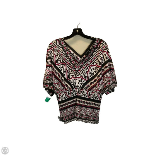 Top Short Sleeve By White House Black Market In Black, Size: S