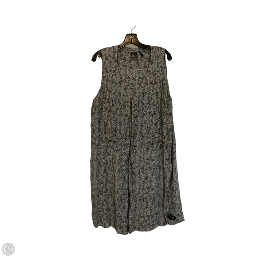 Dress Casual Midi By Eileen Fisher In Grey, Size: Xl