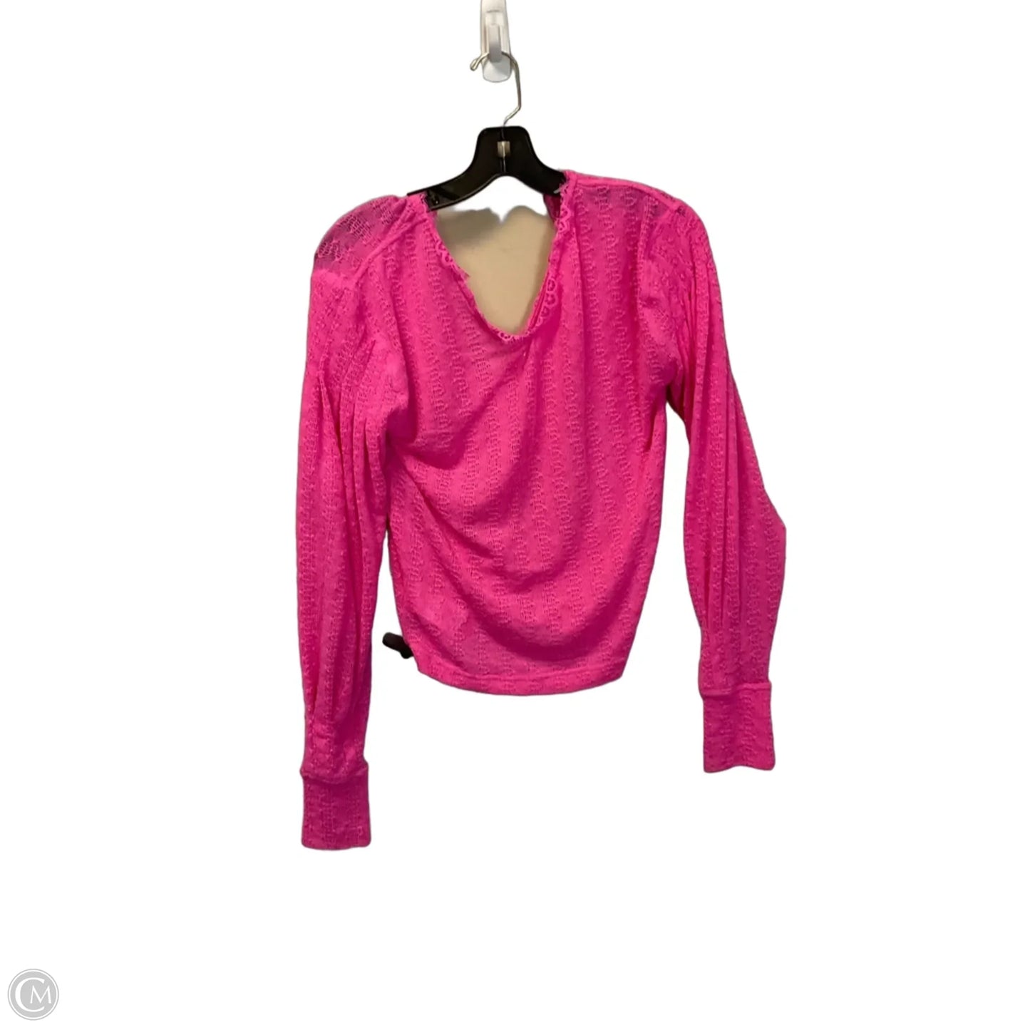 Top Long Sleeve By Free People In Pink, Size: Xs
