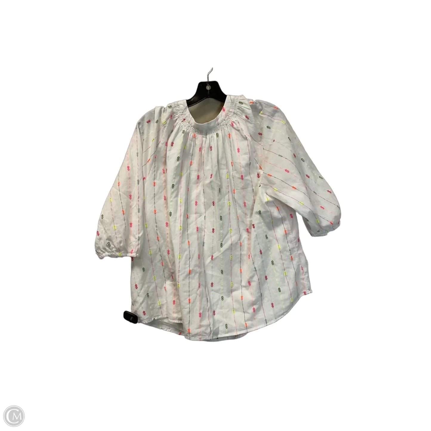 Top 3/4 Sleeve By Crown And Ivy In White, Size: 2x
