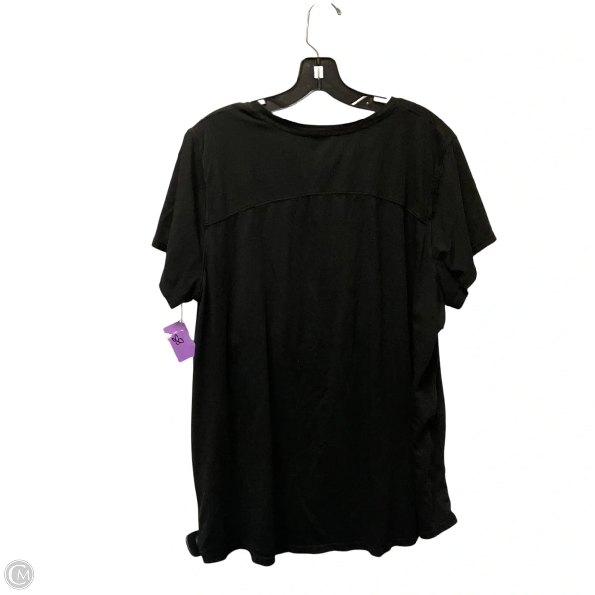 Top Short Sleeve Basic By Calvin Klein In Black, Size: 2x