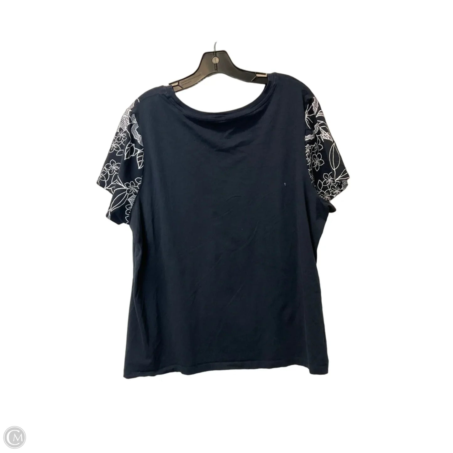Top Short Sleeve Basic By Tommy Hilfiger In Navy, Size: 1x
