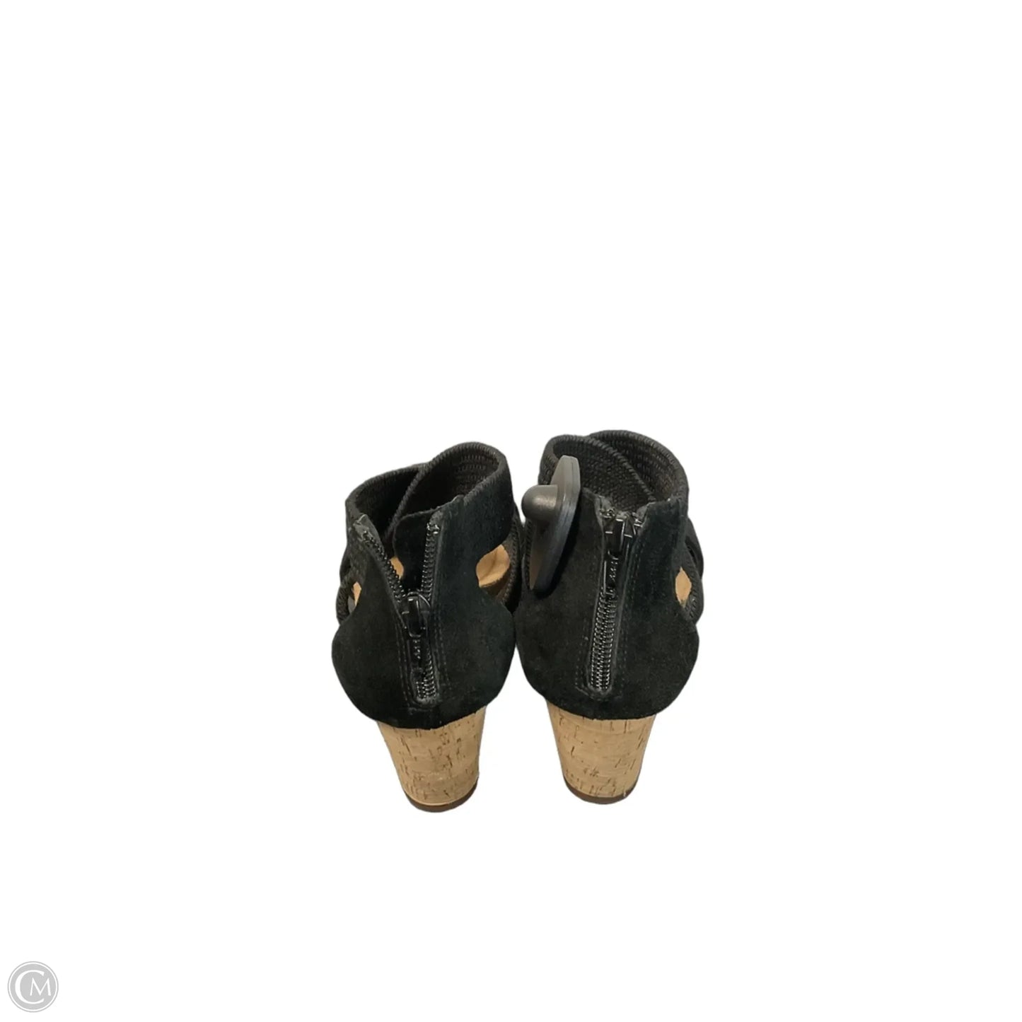 Sandals Heels Wedge By Sofft In Black, Size: 7