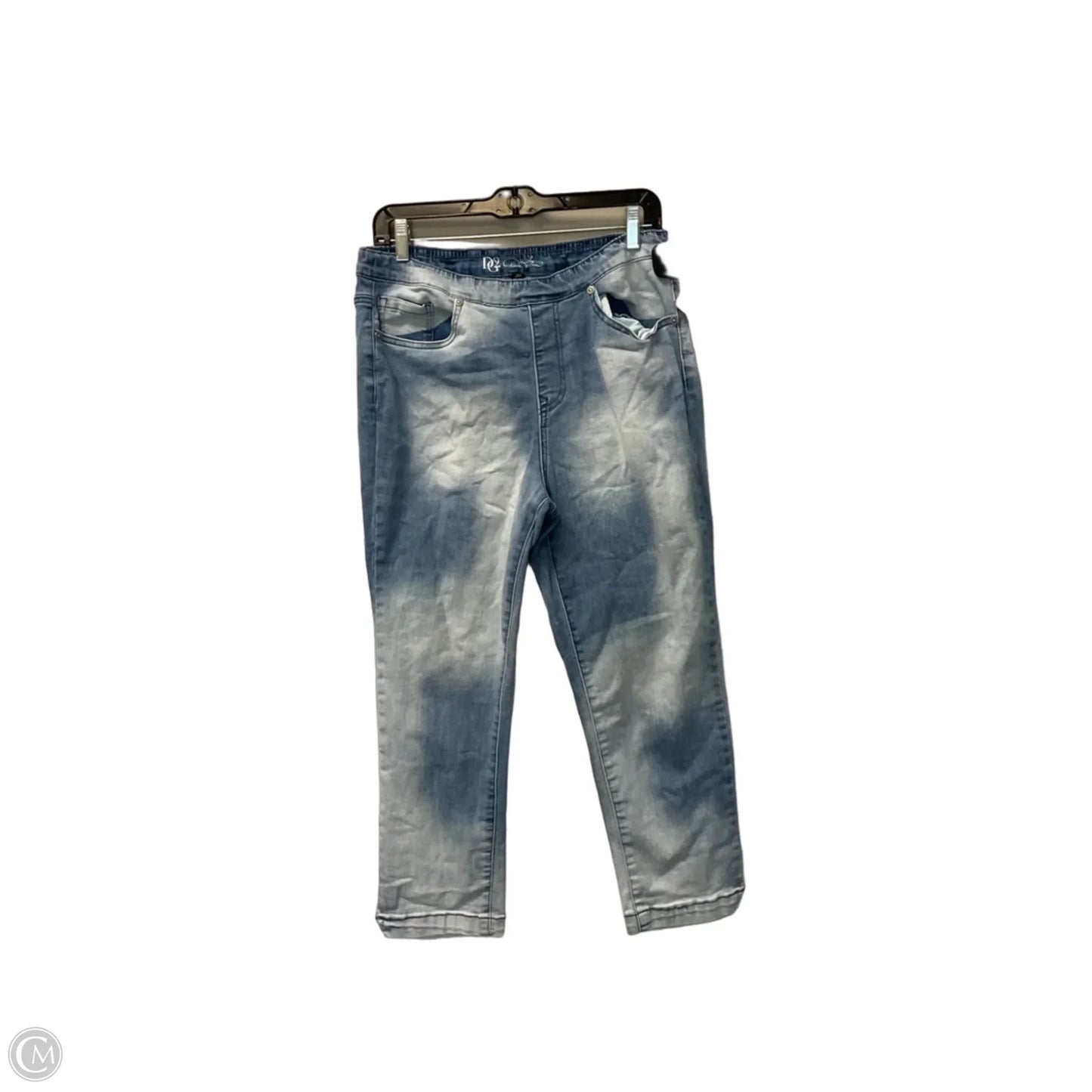 Jeans Skinny By Dg2 In Blue Denim, Size: L