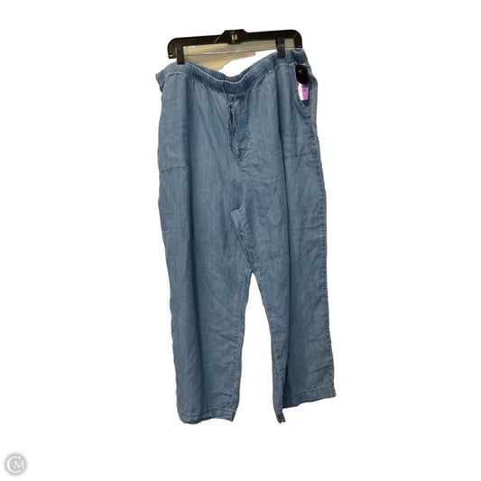 Jeans Straight By Beachlunchlounge In Blue Denim, Size: Xl