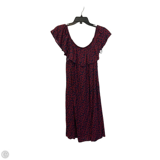 Dress Casual Midi By Sandra Darren In Floral Print, Size: Xl