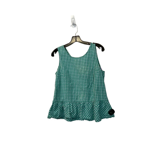 Top Sleeveless Basic By J. Crew In Blue & Green, Size: S
