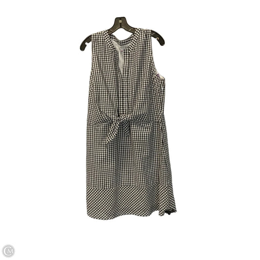 Dress Casual Midi By Vineyard Vines In Black & White, Size: 16