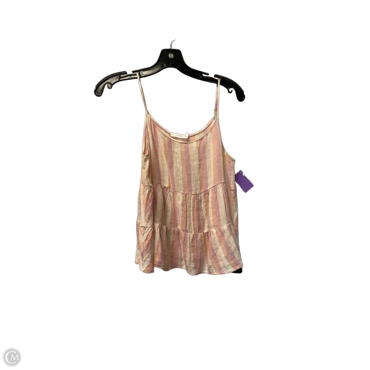 Top Sleeveless By Lush In Striped Pattern, Size: Xs
