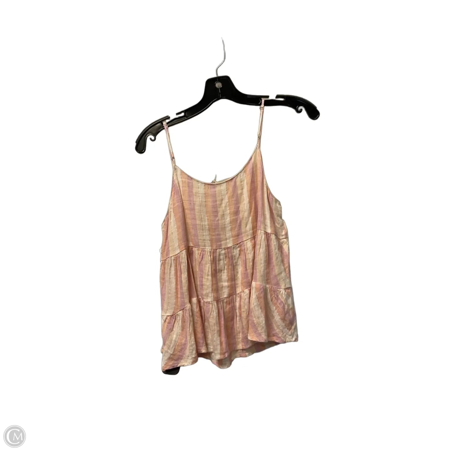 Top Sleeveless By Lush In Striped Pattern, Size: Xs