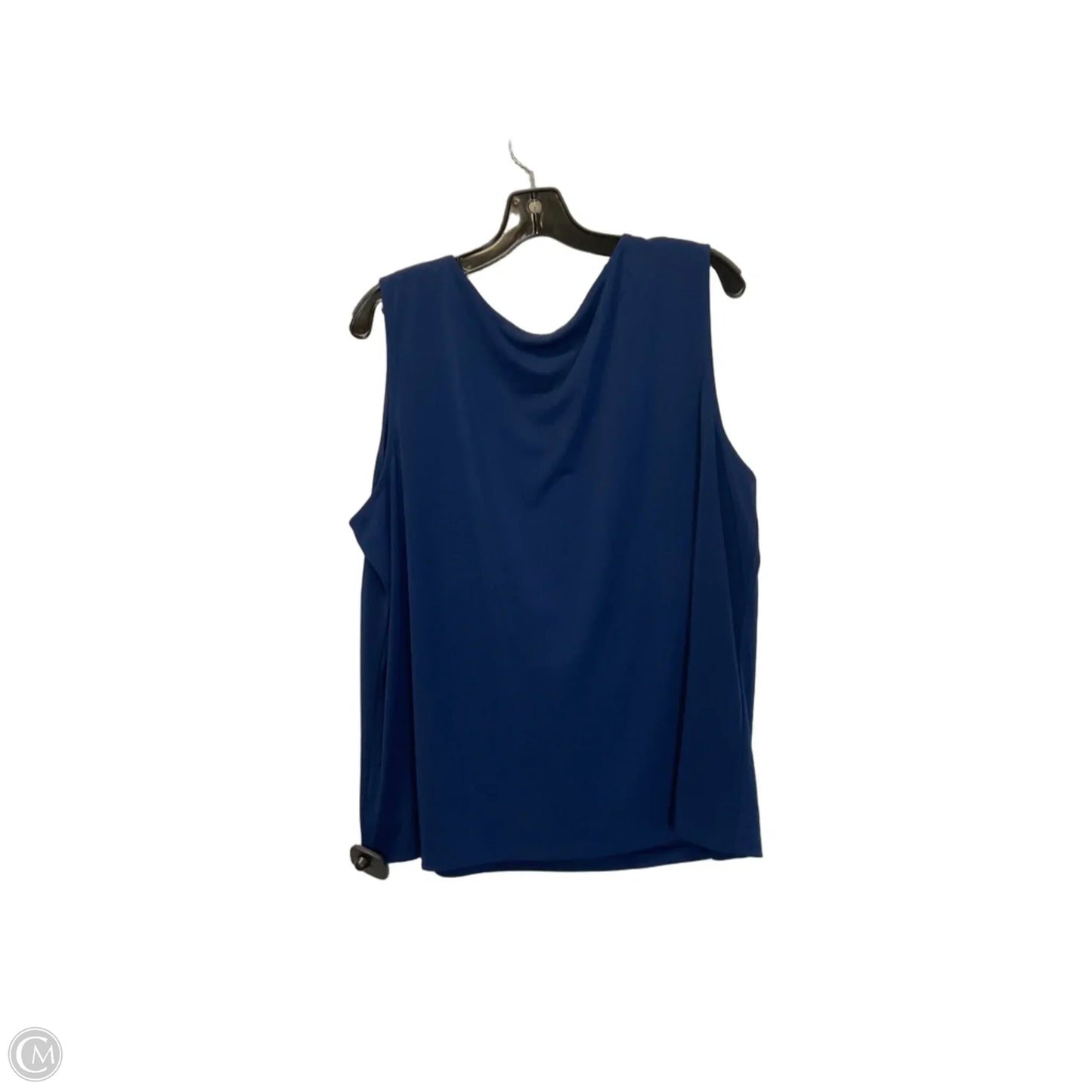 Top Sleeveless By Kasper In Navy, Size: 2x