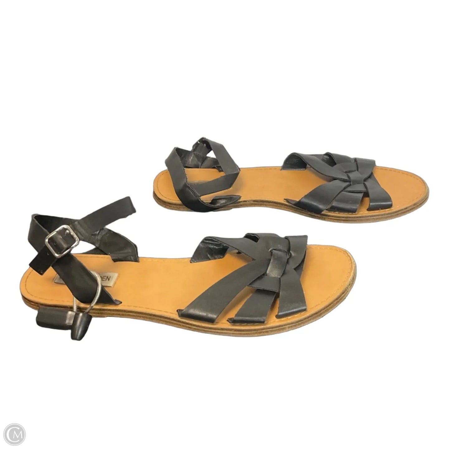Sandals Flats By Steve Madden In Black, Size: 11