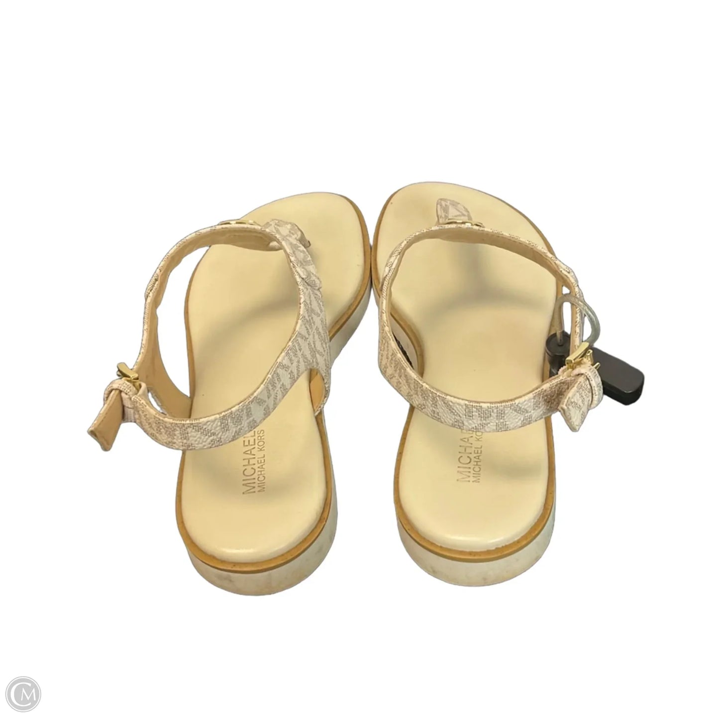 Sandals Designer By Michael Kors In White, Size: 8.5