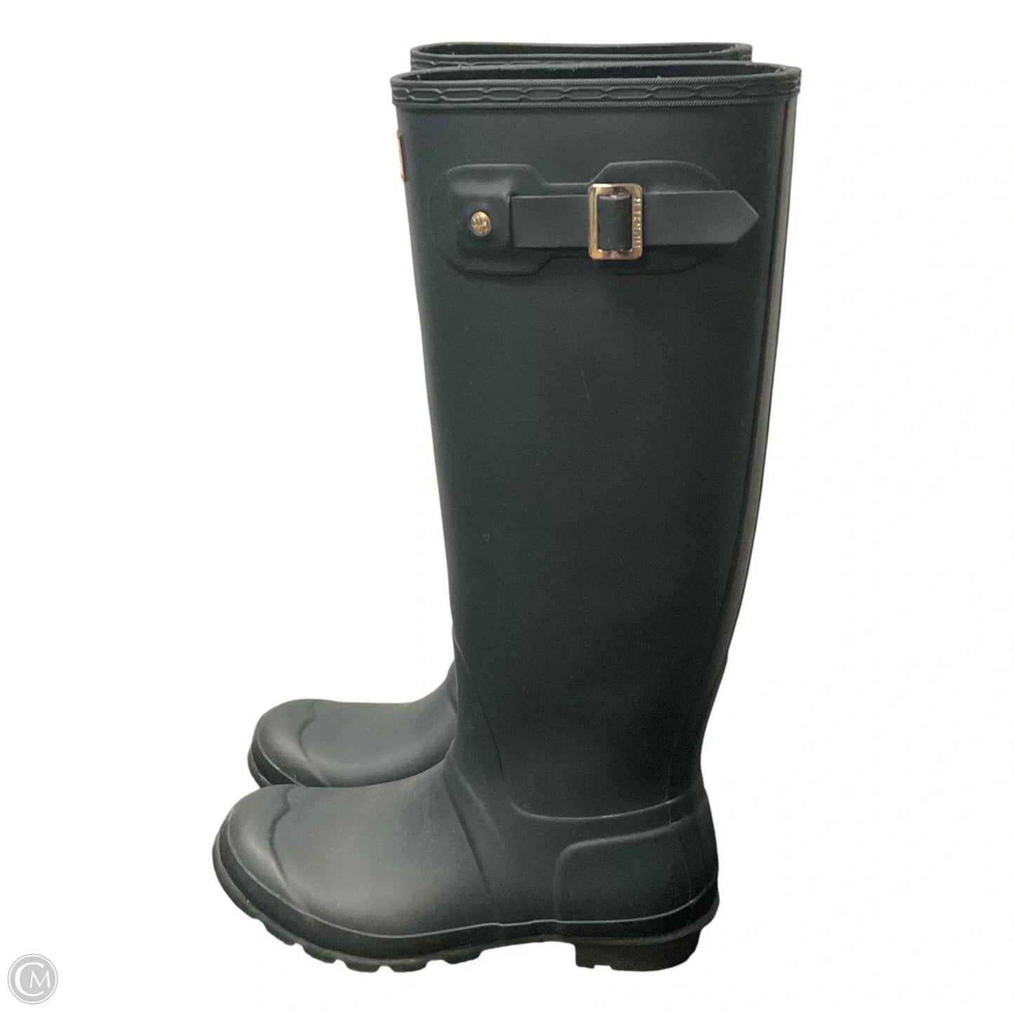 Boots Rain By Hunter In Blue, Size: 8