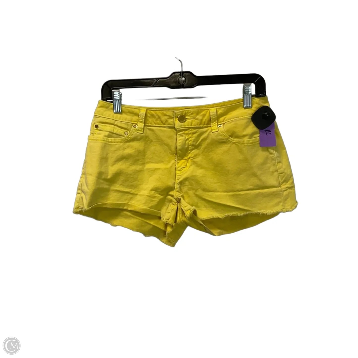 Shorts By Michael By Michael Kors In Yellow Denim, Size: 2