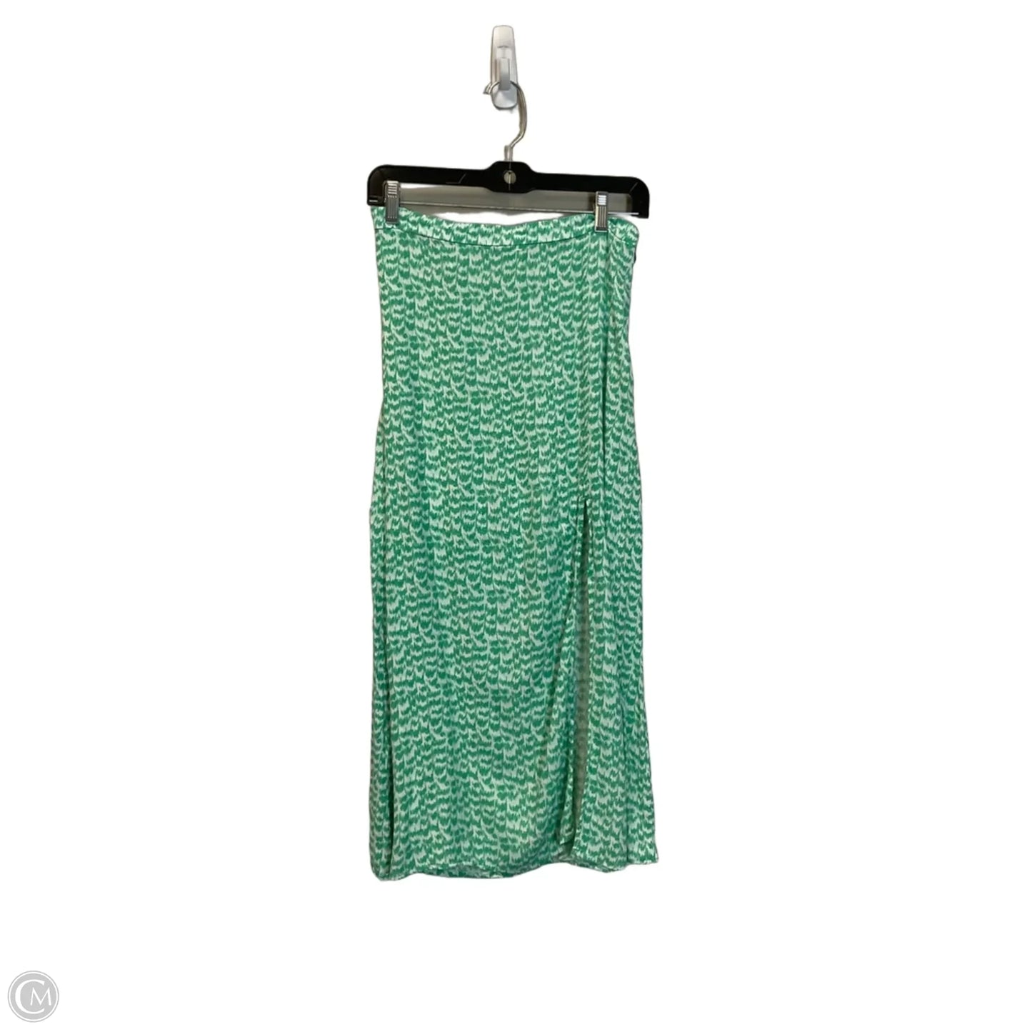 Skirt Maxi By H&m In Green, Size: 12