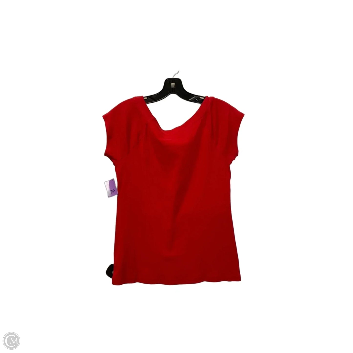 Top Short Sleeve Basic By Lauren By Ralph Lauren In Red, Size: L
