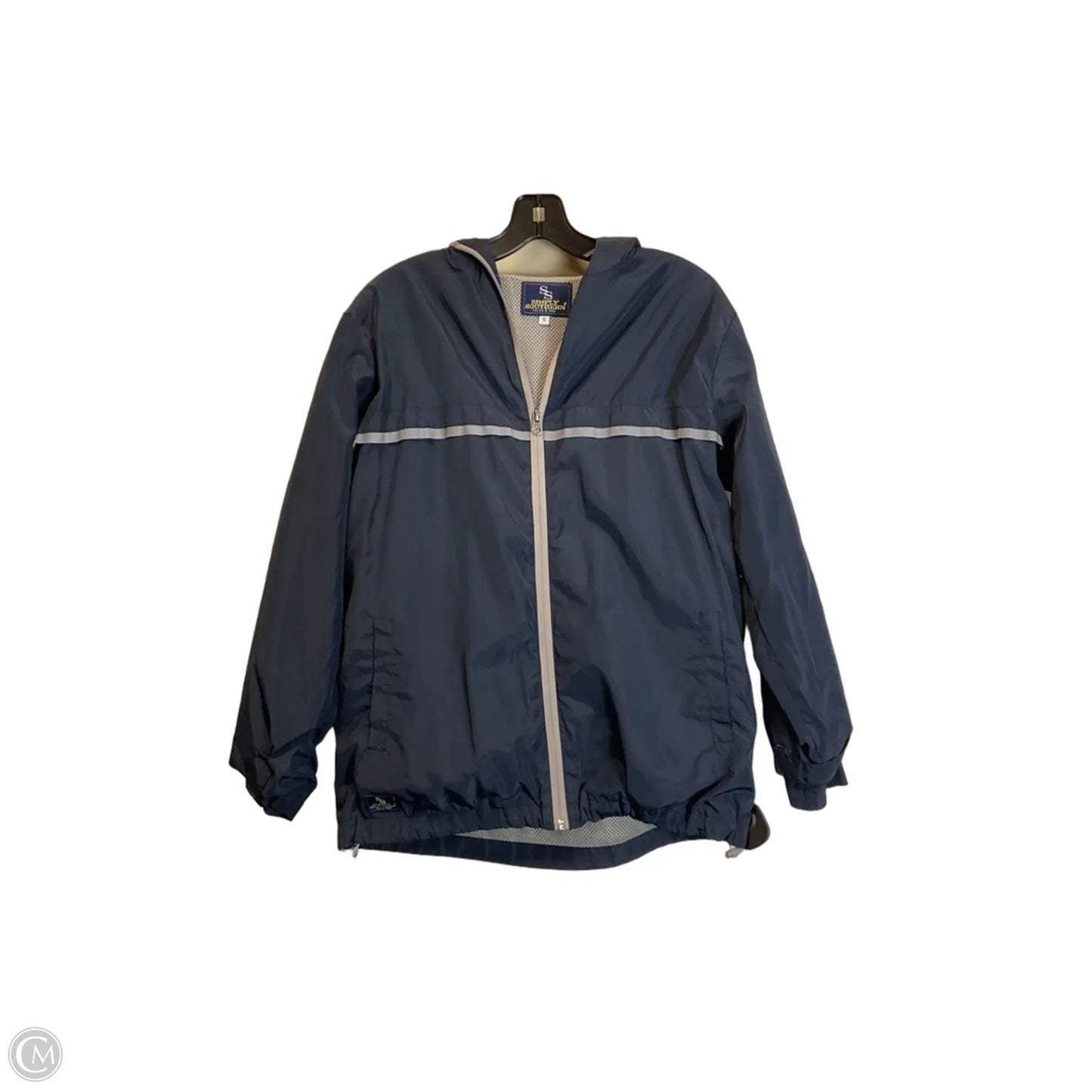 Jacket Windbreaker By Simply Southern In Navy, Size: S