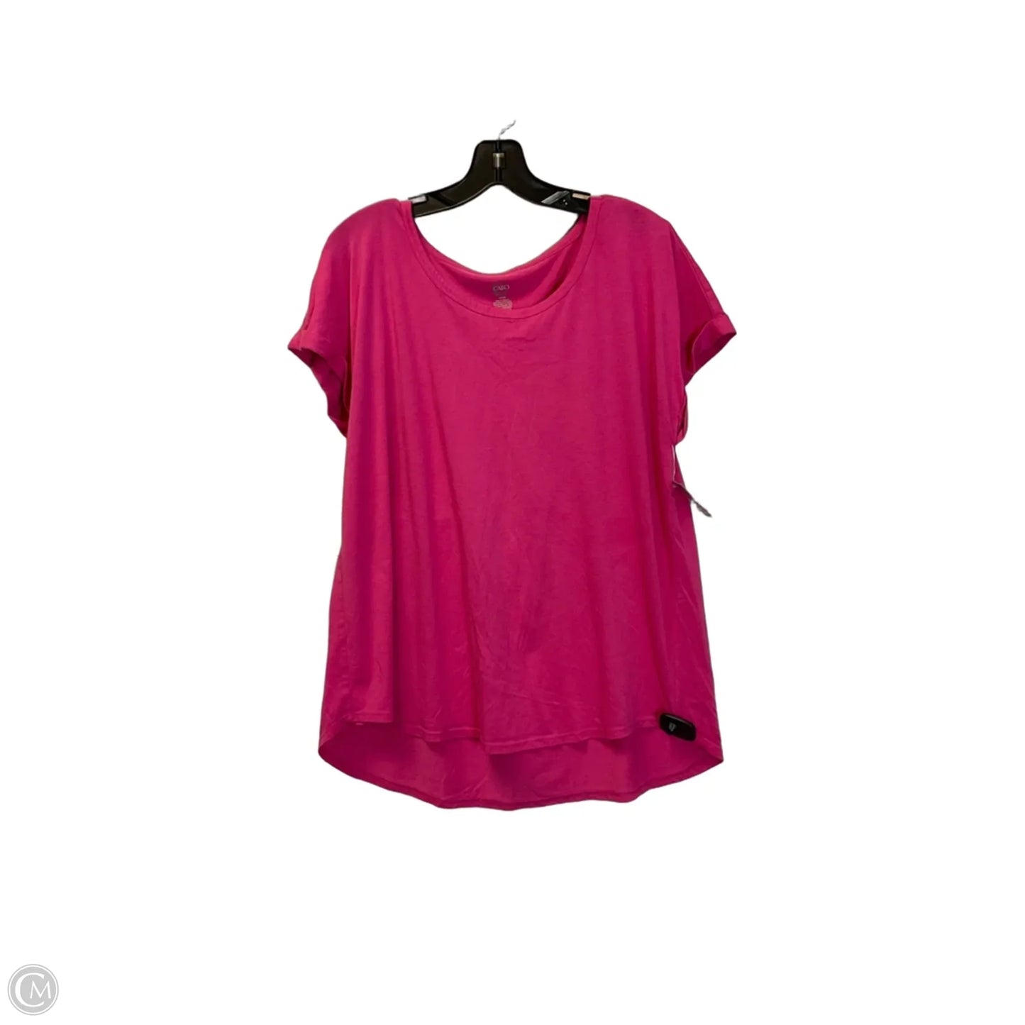Top Short Sleeve Basic By Cato In Pink, Size: Xl