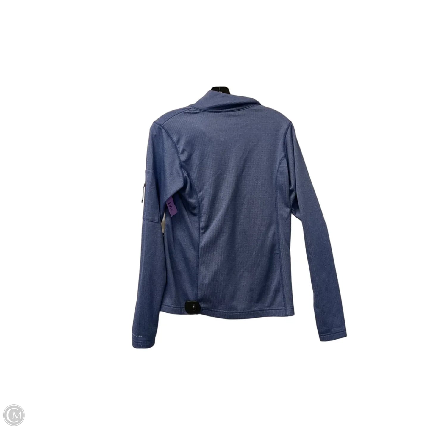Athletic Top Long Sleeve Collar By Columbia In Blue, Size: S