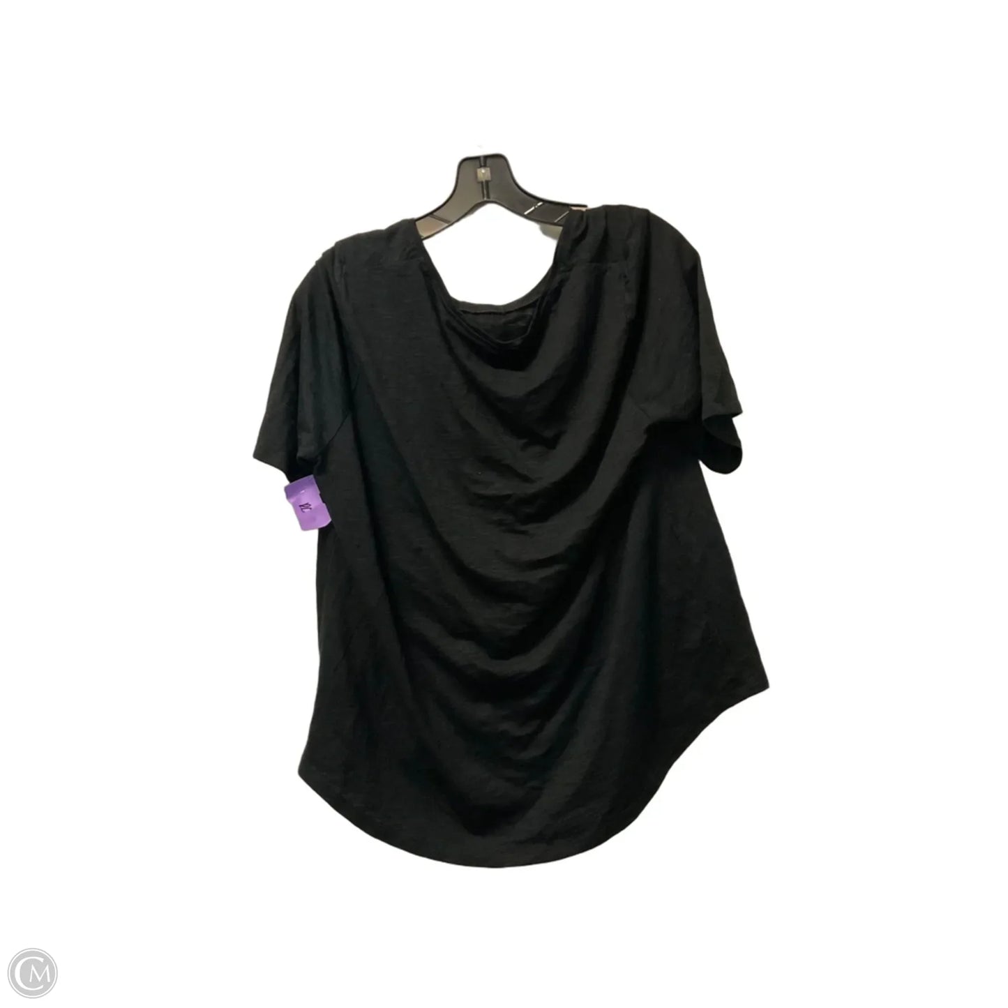 Top Short Sleeve Basic By Chicos In Black, Size: M