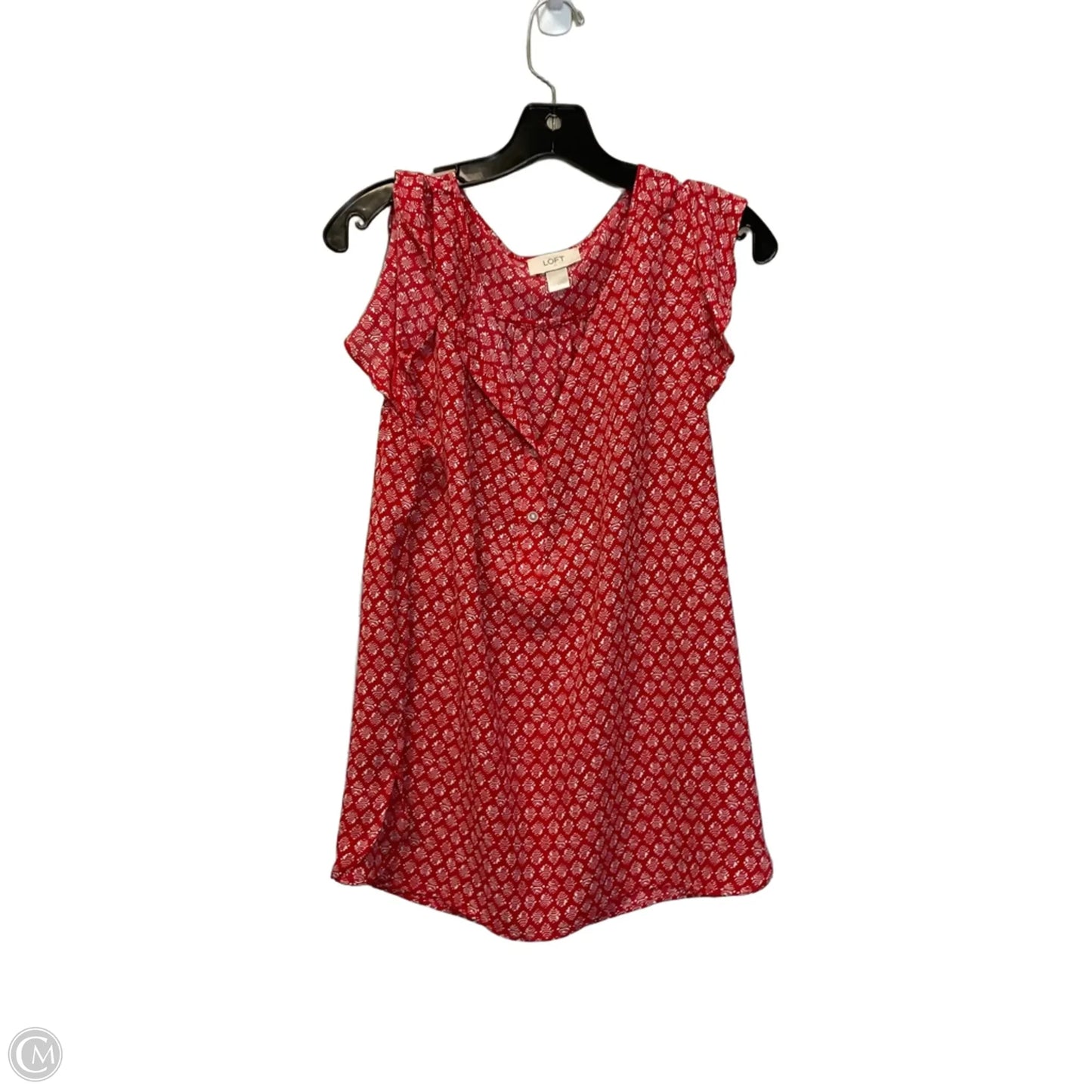 Top Sleeveless Basic By Loft In Red, Size: L