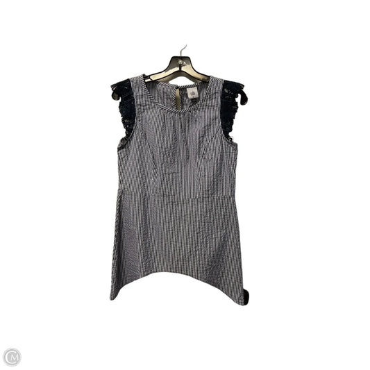 Top Sleeveless By Cabi In Striped Pattern, Size: Xs